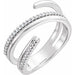 Ladies Natural Diamond Ring (SI2-SI3, G-H) — Platinum