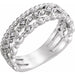 Ladies Natural Diamond Stackable Ring (I1, G-H) — Sterling Silver