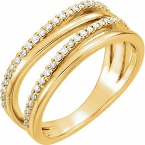Ladies Natural Diamond Ring (I1, G-H) — 14K Yellow Gold