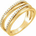 Ladies Natural Diamond Ring (I1, G-H) — 14K Yellow Gold