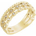 Ladies Natural Diamond Stackable Ring (I1, G-H) — 14K Yellow Gold
