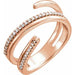 Ladies Natural Diamond Ring (I1, G-H) — 14K Rose Gold