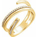 Ladies Natural Diamond Ring (I1, G-H) — 14K Yellow Gold