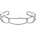 Ladies Natural Diamond Cuff 6 1/ Bracelet (I1, H+) — 14K White Gold