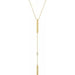 Ladies Natural Diamond Bar Necklace (I1, H+) — 14K Yellow Gold
