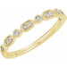 Ladies Natural Diamond Stackable Ring (I1, Ghi) — 14K Yellow Gold