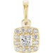 Ladies Natural Diamond Pendant (I1, G-H) — 14K Yellow Gold