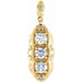 Ladies Natural Diamond Pendant (I1, G-H) — 14K Yellow Gold