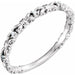 Ladies Natural Diamond Stackable Ring (SI2-SI3, G-H) — Platinum