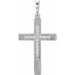 Ladies Natural Diamond Cross Pendant (Si2-Si3, G-H) — Platinum