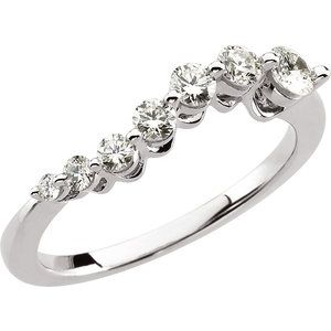 Ladies Journey Diamond Ring (I1, G-H) — 14K White Gold