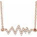 Ladies Natural Diamond Heartbeat Necklace (I1, H+) — 14K Rose Gold
