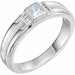 Ladies Natural Diamond Ring (I1, G-H) — Platinum