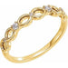 Ladies Natural Diamond Infinity-Inspired Ring (I1, G-H) — 14K Yellow Gold