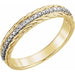 Ladies 14K Yellow Natural Diamond Rope Ring (I1, G-H) — 14K Yellow/White Gold