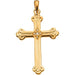 Ladies Natural Diamond Cross Pendant — 14K White Gold