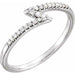 Ladies Natural Diamond Stackable Ring (I1, G-H) — Sterling Silver