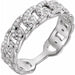 Ladies Natural Diamond Stackable Link Ring (I1, G-H) — Sterling Silver