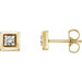 Ladies Natural Diamond Earrings (I1, G-H) — 14K Yellow Gold