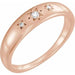 Ladies Natural Diamond Star Ring (I1, G-H) — 14K Rose Gold
