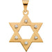 Ladies Natural Diamond Star of David Pendant (Si1, G-H) — 14K Yellow Gold