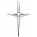 Ladies Natural Diamond Cross Pendant (Si1, G-H) — Platinum