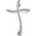Ladies Natural Diamond Cross Pendant (Si1, G-H) — 14K White Gold