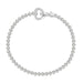 LADIES BRACELET 0.55CT ROUND DIAMOND STERLING SILVER WHITE