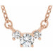 Ladies Natural Diamond Necklace (I1, G-H) — 14K Rose Gold