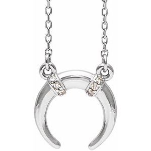 Ladies Natural Diamond Necklace (SI2-SI3, G-H) — Platinum