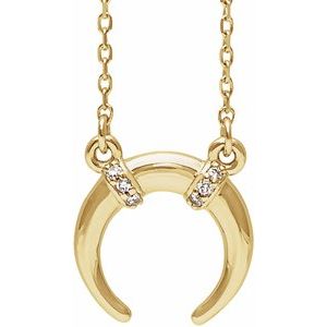 Ladies Natural Diamond Necklace (I1, G-H) — 14K Yellow Gold