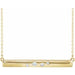 Ladies Natural Diamond Bar Necklace (I1, H+) — 14K Yellow Gold