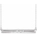 Ladies Natural Diamond Bar Necklace (I1, H+) — 14K White Gold