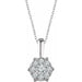 Ladies Natural Diamond Necklace (I1, H+) — 14K White Gold