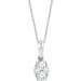 Ladies Natural Diamond Necklace (I1, H+) — 14K White Gold