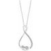 Ladies Natural Diamond Freeform Necklace (I2, H+) — Sterling Silver