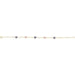 Ladies Natural Diamond Flowers Hearts Bracelet (I2, H+) — 14K Yellow Gold