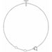Ladies Natural Diamond Initial T Bracelet (I1, H+) — 14K White Gold
