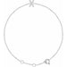 Ladies Natural Diamond Initial X Bracelet (I1, H+) — 14K White Gold