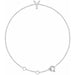 Ladies Natural Diamond Initial Y Bracelet (I1, H+) — 14K White Gold