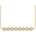 Ladies Natural Diamond Bar Necklace (I1, H+) — 14K Yellow Gold