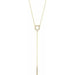 Ladies Natural Diamond Bar Necklace (I1, H+) — 14K Yellow Gold