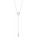 Ladies Natural Diamond Bar Necklace (I1, H+) — 14K White Gold
