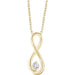 Ladies Natural Diamond Infinity-Inspired Necklace (I1, H+) — 14K Yellow Gold