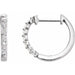 Ladies Natural Diamond Hinged 15.25 mm Hoop Earrings (I1, H+) — 14K White Gold