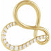 Ladies Natural Diamond Infinity-Inspired Heart Pendant (I1, G-H) — 14K Yellow Gold