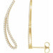 Ladies Natural Diamond Ear Climbers — 14K Yellow Gold