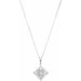 Ladies Natural Diamond Necklace (I2, G-H) — Sterling Silver