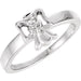 Ladies Natural Diamond Youth Angel Ring (SI1, G-H) — 14K White Gold