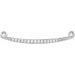 Ladies Natural Diamond Necklace Center — 14K White Gold